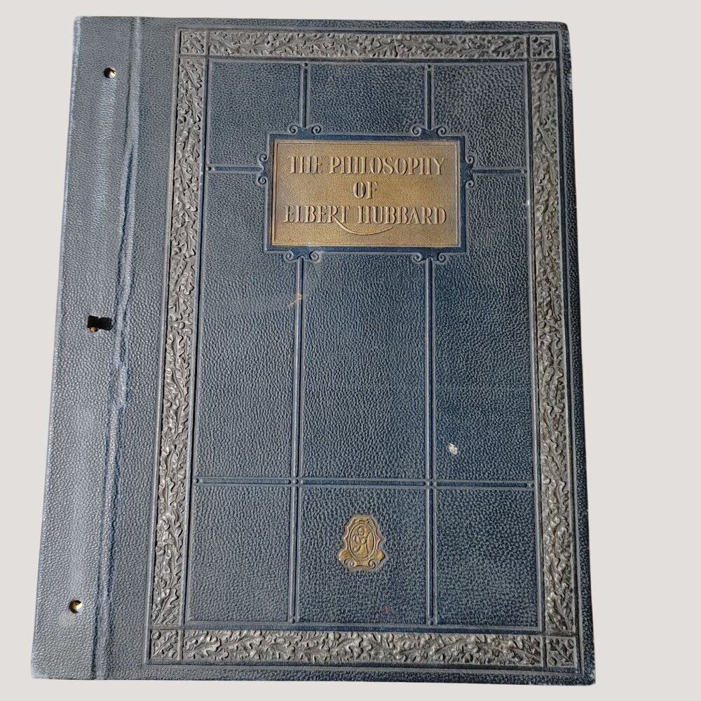 Elbert Hubbard The Philosophy Of Book Roycrofters 1930 Leather Bound Edition Har